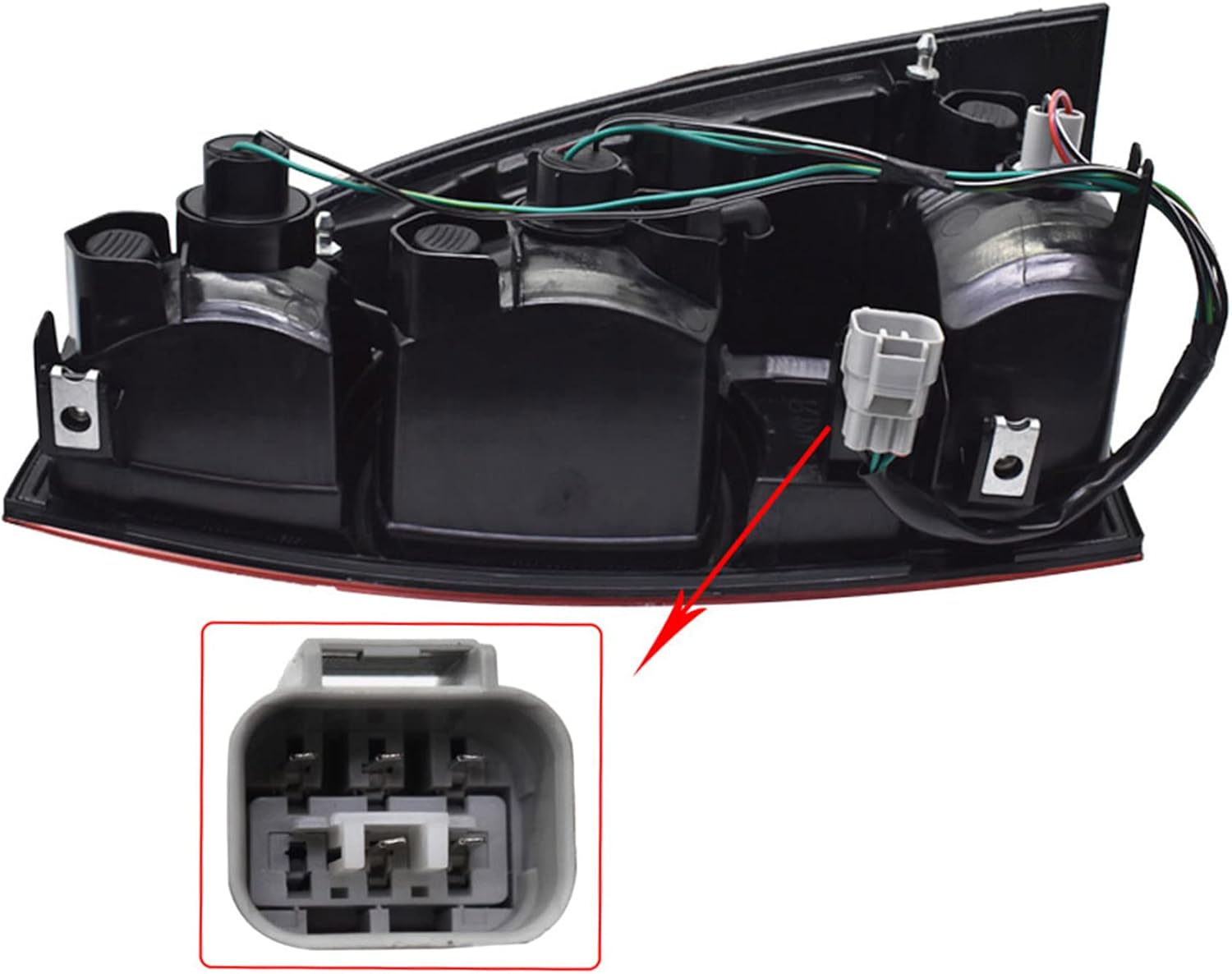 Silscvtt Driver Side Rear Brake Tail Light Assembly Replacement for Toyota Tacoma 2005-2015 Left Tail Lamp 81560-04150 TO2800158