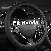 Vista 1 de West Llama - Funda personalizada para volante de automóvil para Honda (Negro)