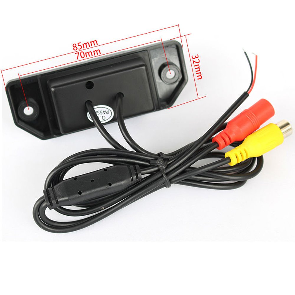 Portatarga Videocamera HD per Impermeabile retrovisore Telecamera da Retromarcia per Mondeo Focus C-Max Focus Sedan(3 Carriage) Focus (2 Carriage)