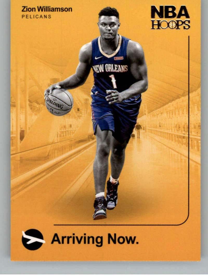 2019-20 Panini Hoops Arriving Now #2 Zion Williamson New Orleans Pelicans Basketball Card