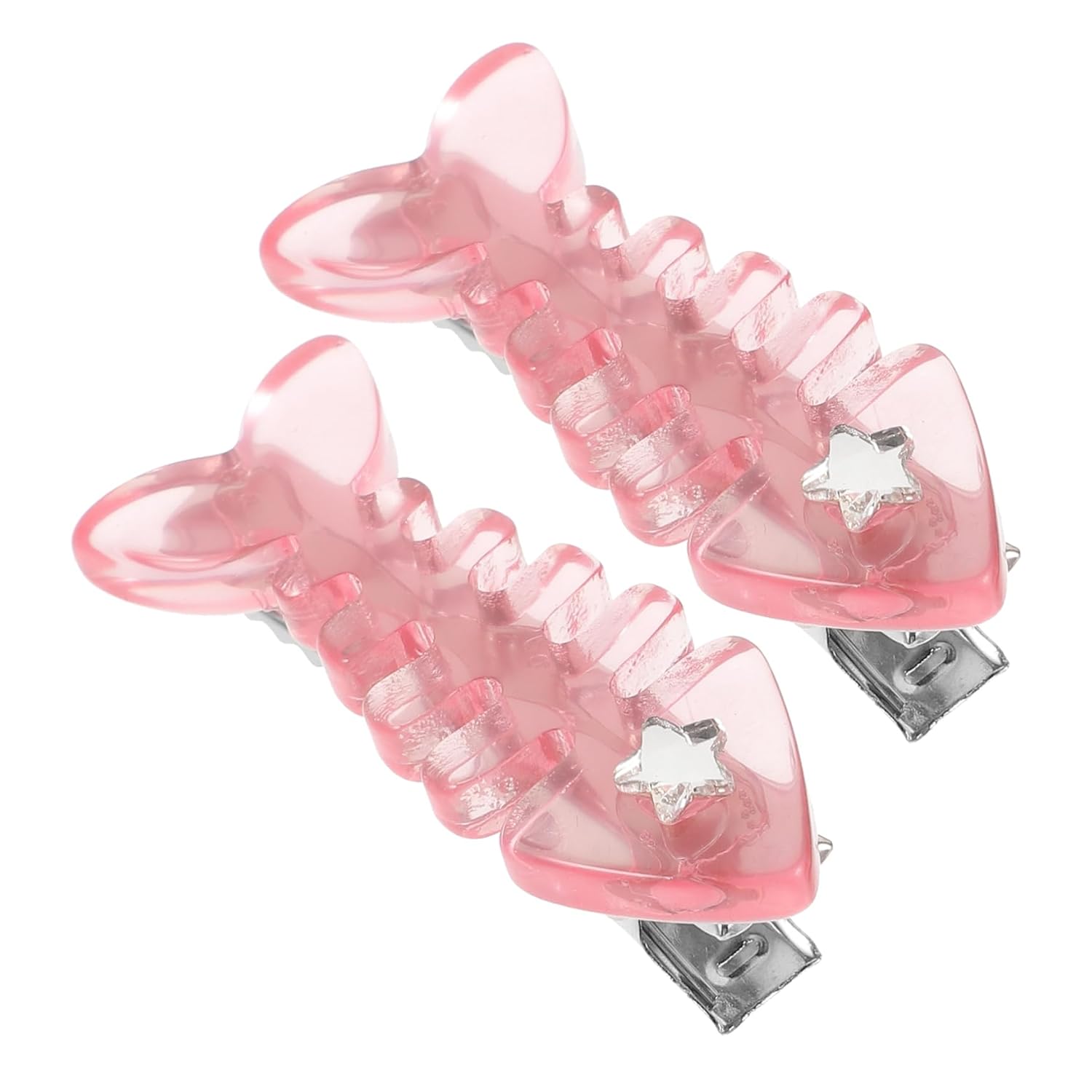 2Pcs Cute Fish Bone Hair Clips for Unique Hairpins for Stylish Teens Versatile Accessories for Daily Wear and Special Occasions Fashionable Hair Styling Tools