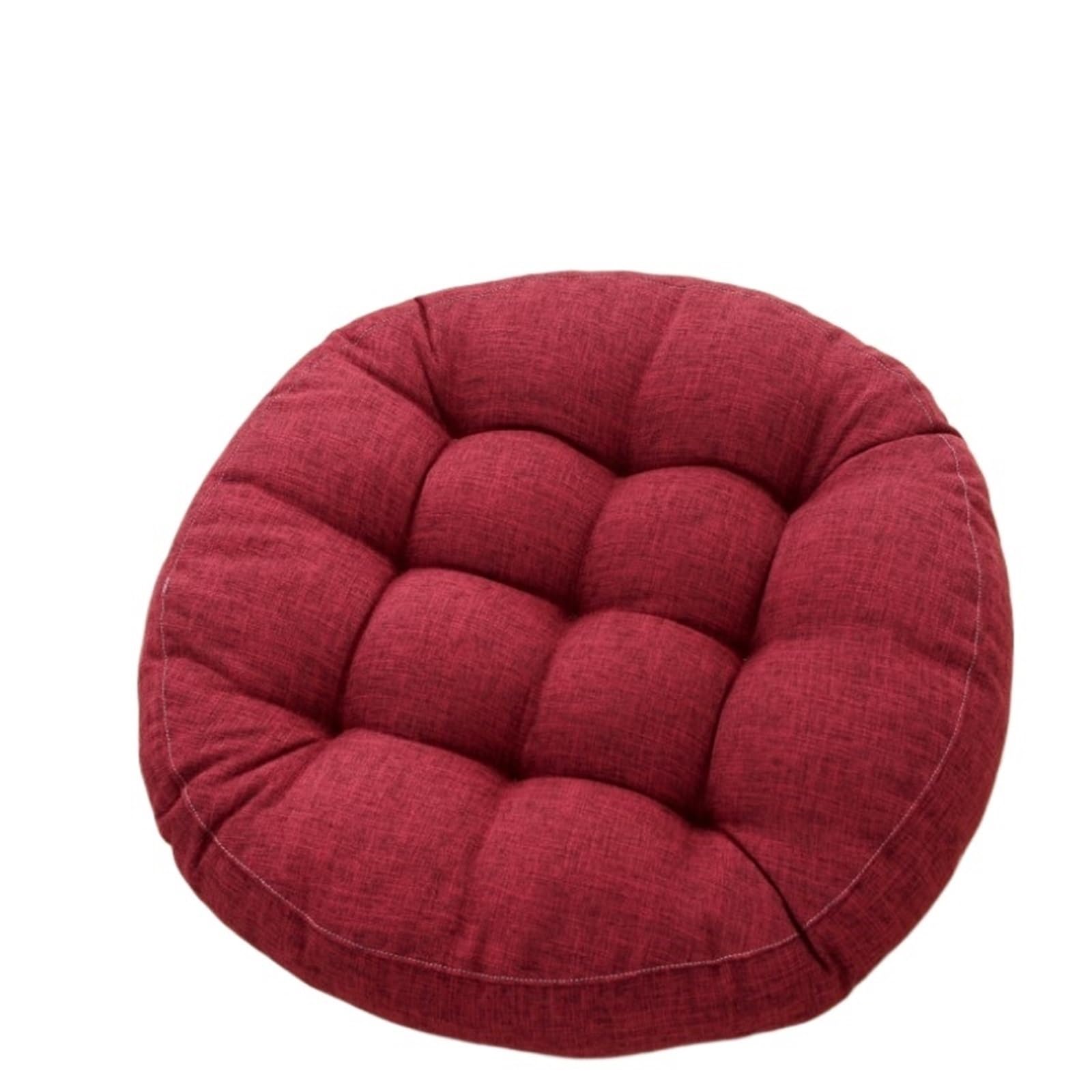 CIGPKLO Hanging Chair Cushion Red Christmas Large Floor Seat Cushion Thickened Tatami Chair Pillow Pad(Color 9,Round 55cm)
