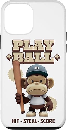 Camiseta de béisbol divertida para iPhone 12 mini, funda para jugar pelota