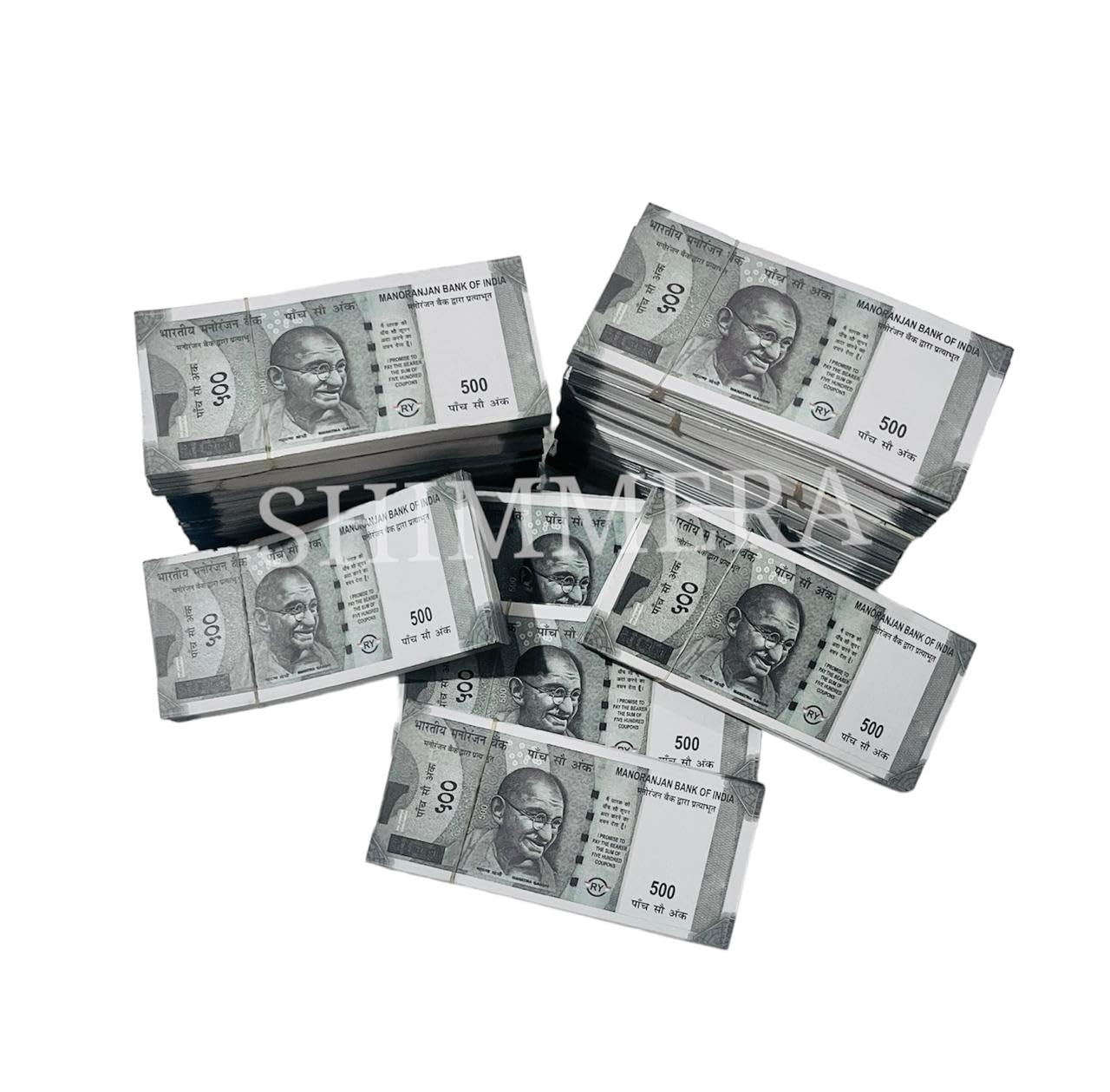 Duplicate Money Fake Currency Notes Dummy Rupee Bundle Money for Kids to Play Nakli Note Learning and Education Money for Kids (Total 500 Notes)