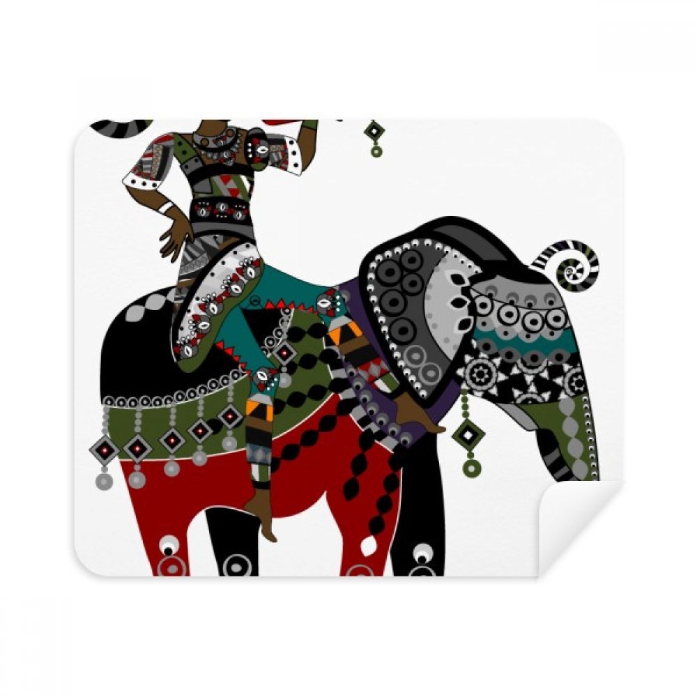 Elephant Trekking China Minority Dressing Cleaning Cloth Screen Cleaner 2pcs Suede Fabric