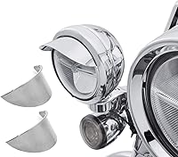 Vista 8 de XKMT-VISOR FARO NEGRO DE 7 PULGADAS DE 7 PULGADAS Compatible con HARLEY KAWASAKI SUZUKI [B01N7MEB98]