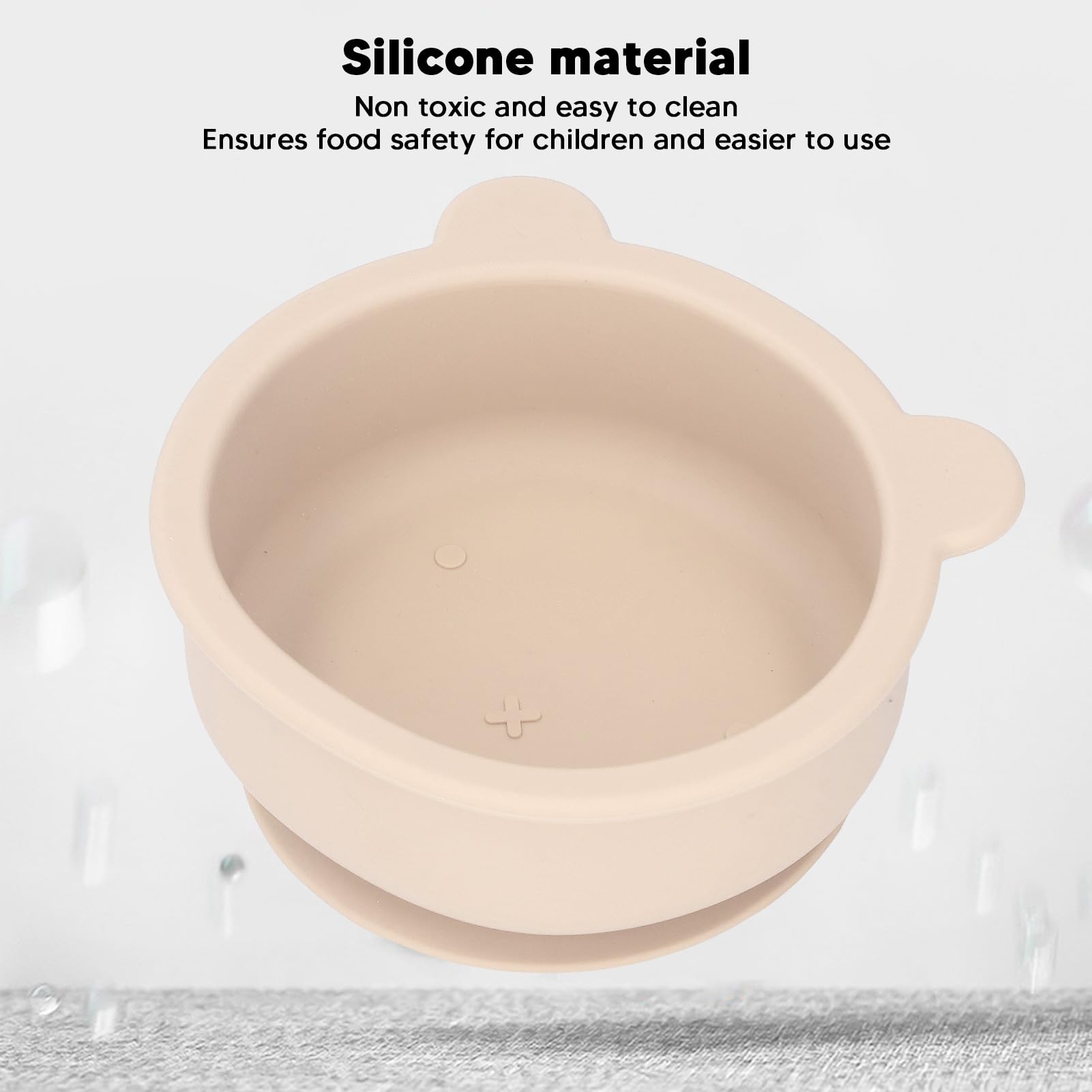 Ciotola Bambini Con Ventosa A Forma Di Orso - Vaschetta In Silicone Anti-Rovesciamento