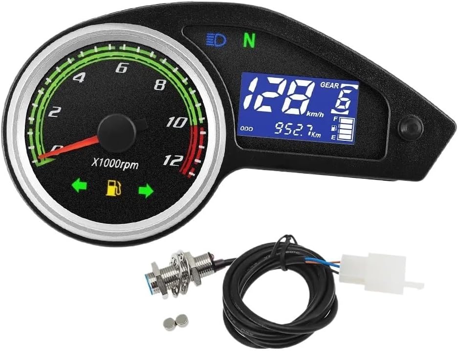 Motorcycle Odometer Gauge Motorcycle Tachometer with Turn Signal Light for NXR150 NXR125 Bros 2003-2014 for CRV Digital Odometer Tachometer MPH
