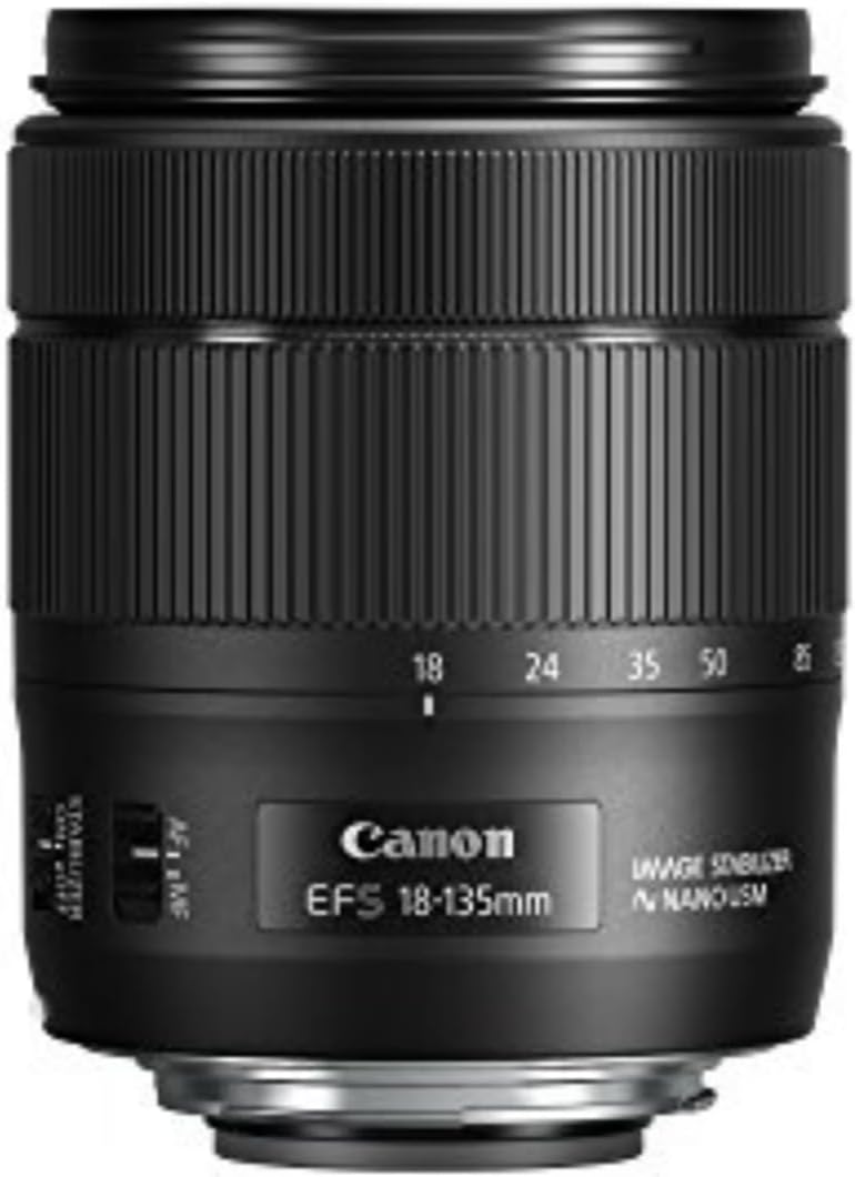 Canon Cameras US 1276C002 All-Round Lens EF-S 18-135mm f/3.5-5.6 is USM (Black)