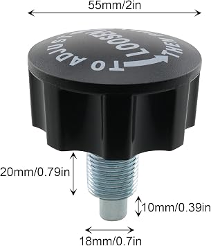 M18 Pop Pull Pin Knob 2PCS Indoor Exercise Bike Locking Pins Bike M18 Adjustment Release Pull-up Spring Knobs