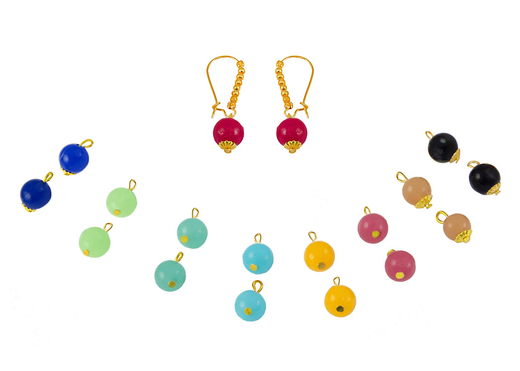 JFL - Jewellery for Less Multicolor Gold Plated Copper and Pearl Earring for Women and Girls (Pair of 9),Valentine (B07KKCBR7K) Amazon Price History, Amazon Price Tracker
