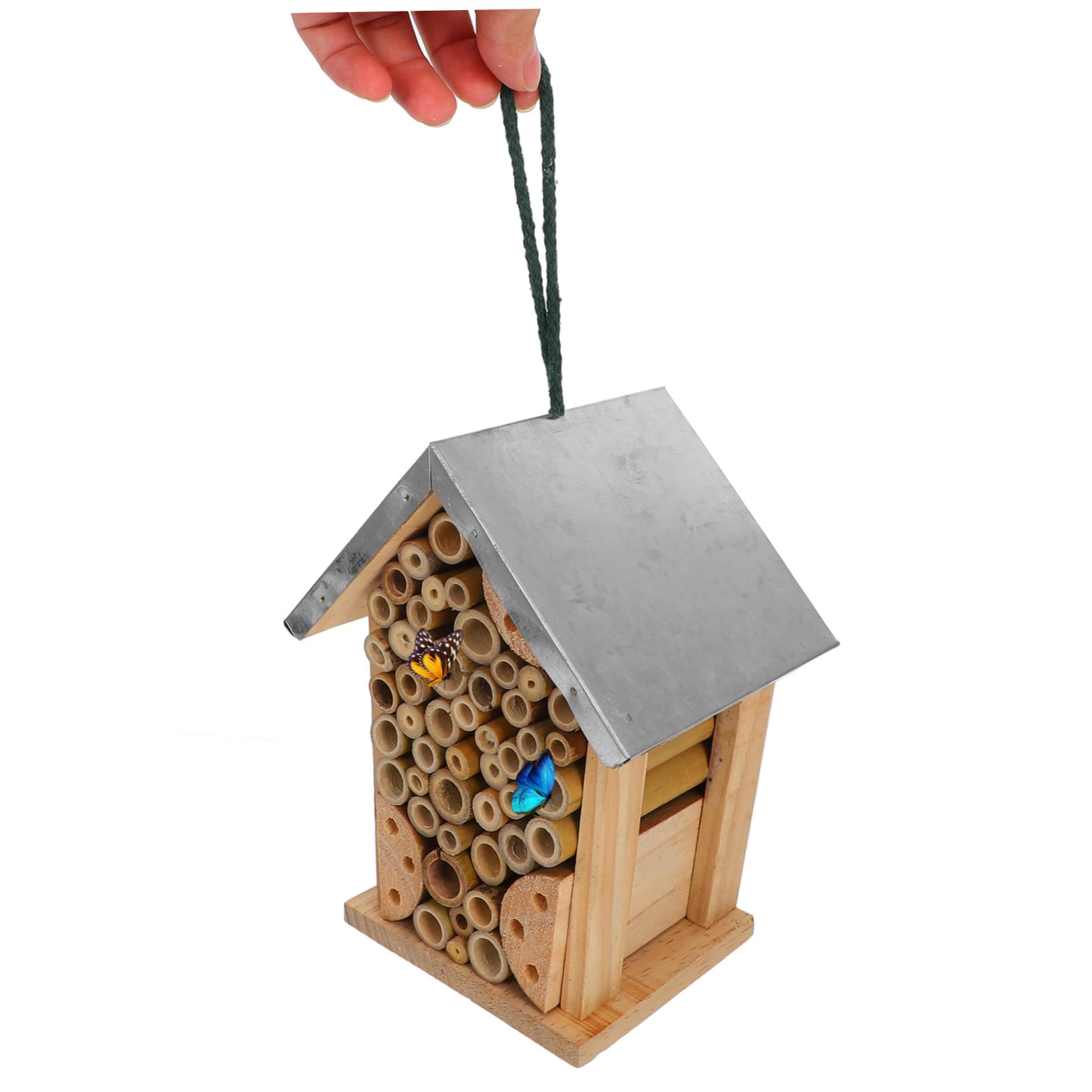Mikikit Hotel De De Madera para Jardín Casa Colgante para y Abejas Refugio para Hábitat Ecológico para y Apicultores