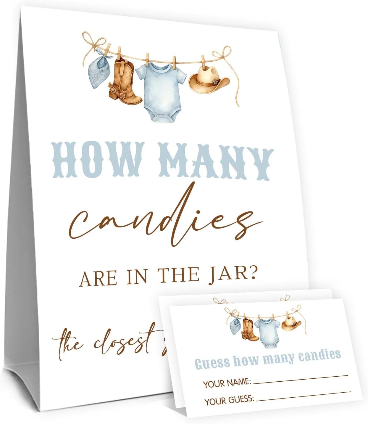 Fishing Guess How Many Baby Shower Game,Fishing Baby Shower Decorations,How Many Worms are in The Jar Closest Guess Wins,Birthday Party Game & Activities 50 Cards and Sign