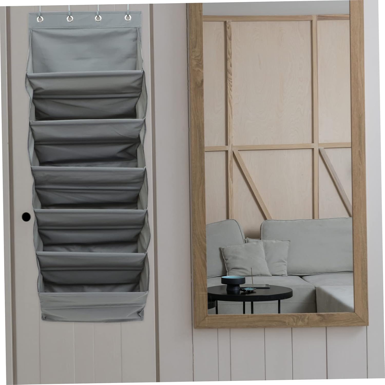 CHILDWEET over The Door Shoe Organizer Breathable Storage Pouch with Large Pockets for Shoes Hats and Accessories Rooms and Spaces