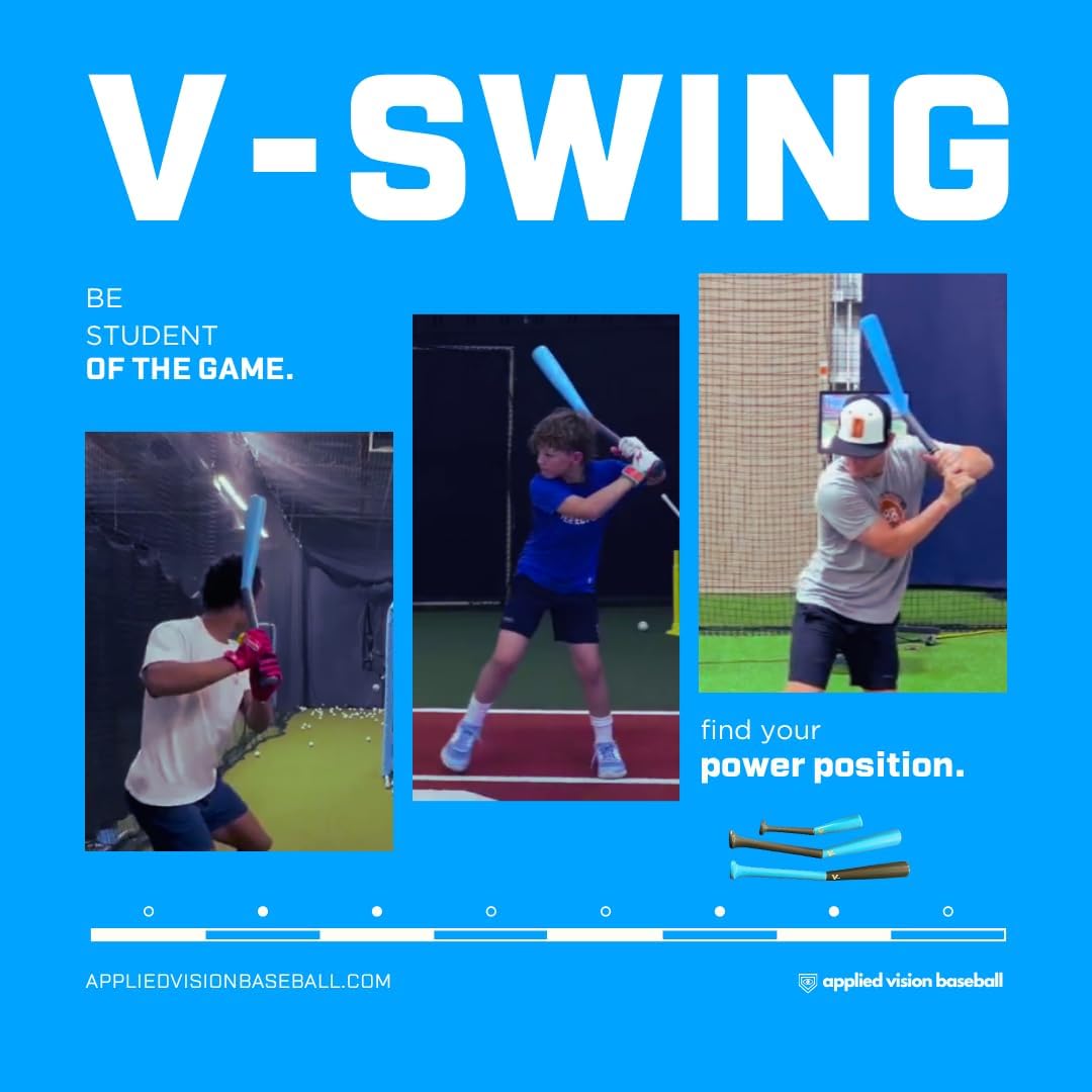 V-Swing - The Ultimate Baseball & Softball Swing Trainer, Training Tool, and Batting Aid.