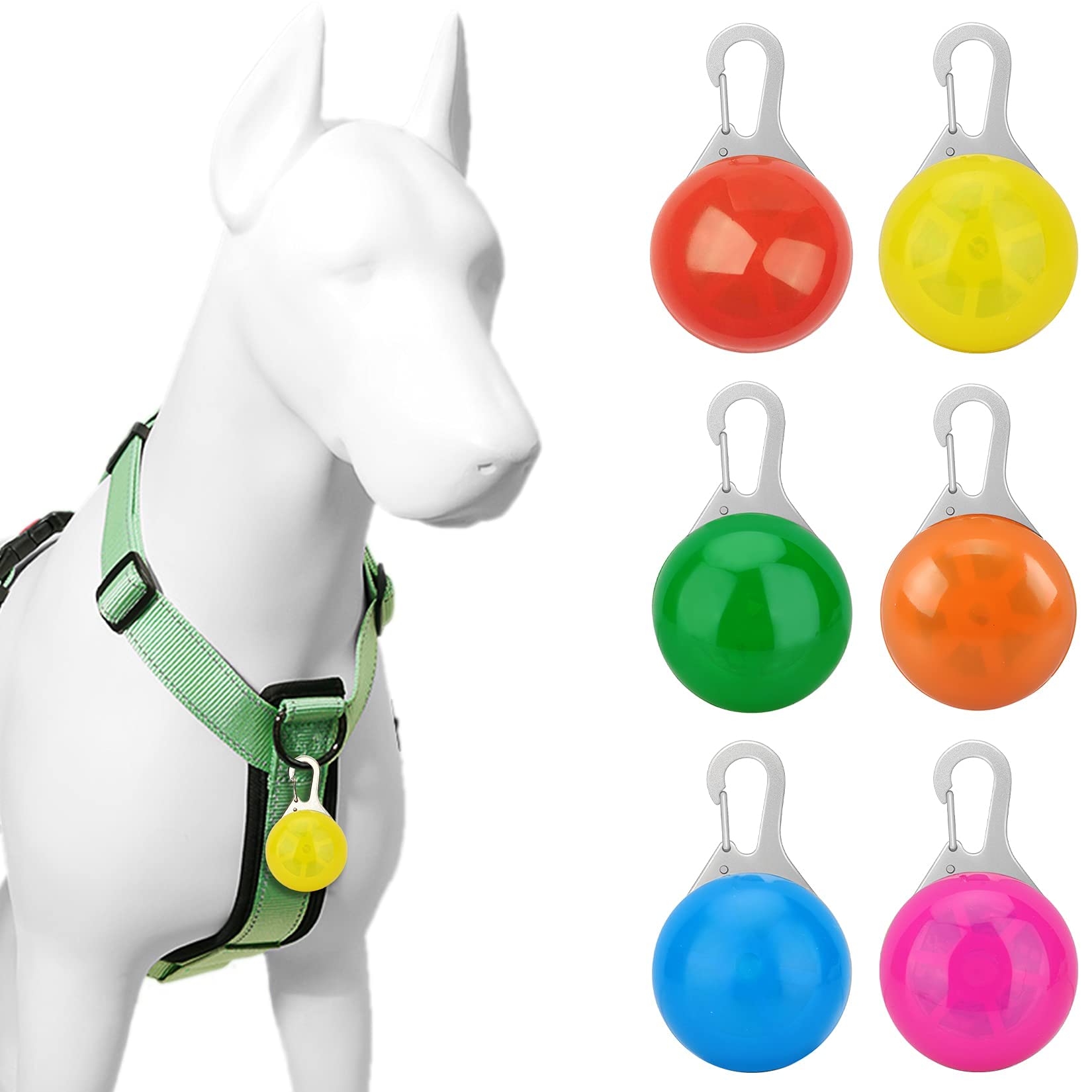 LED Hunde Anhänger Blinklicht Warnbeleuchtung Leuchthalsband Blau
