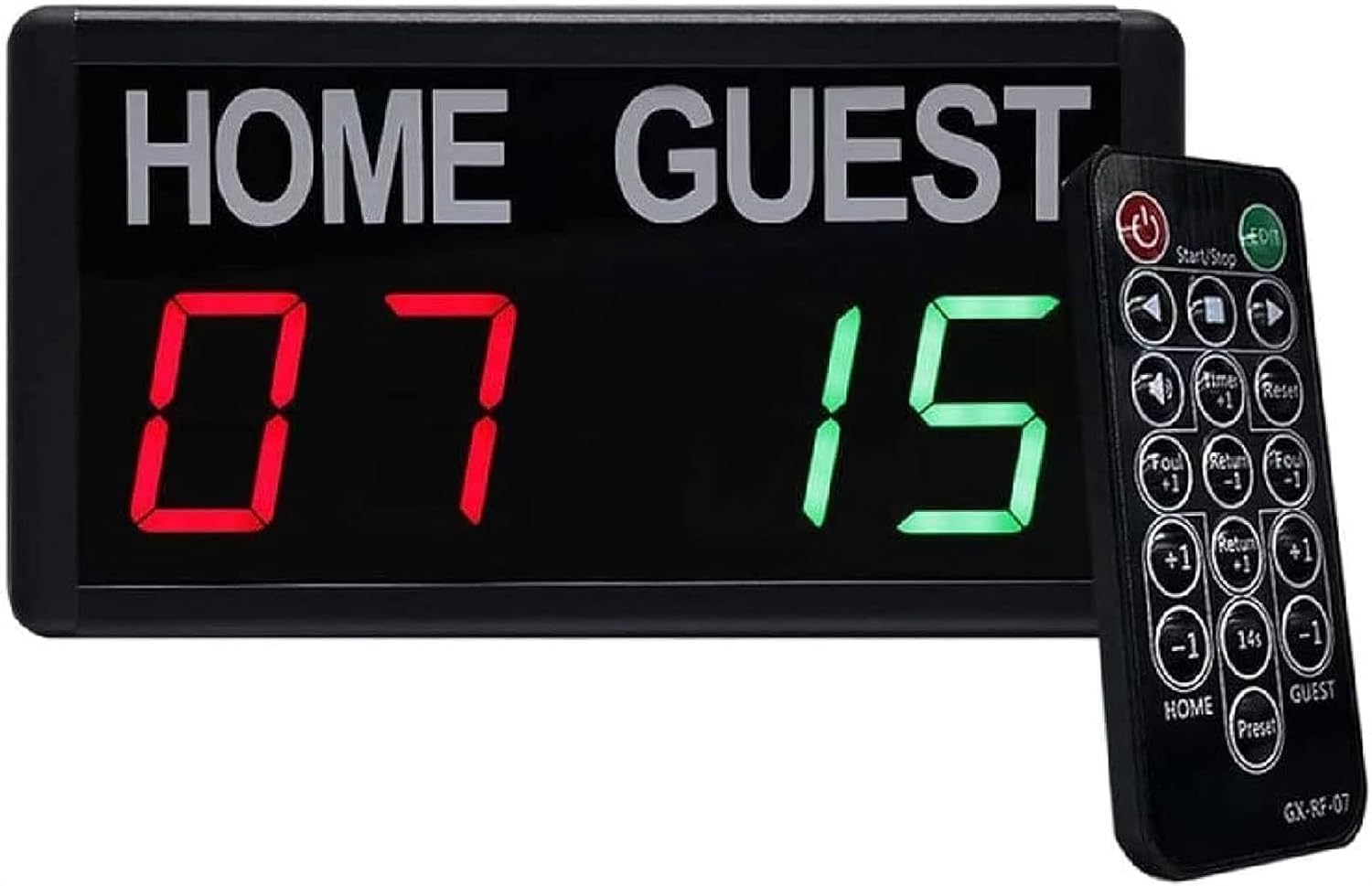 Digital Scoreboard, Single-Sided Electronic Substitution Board with Remote Control for Basketball Table Tennis Shuttlecock Volleyball Baseball
