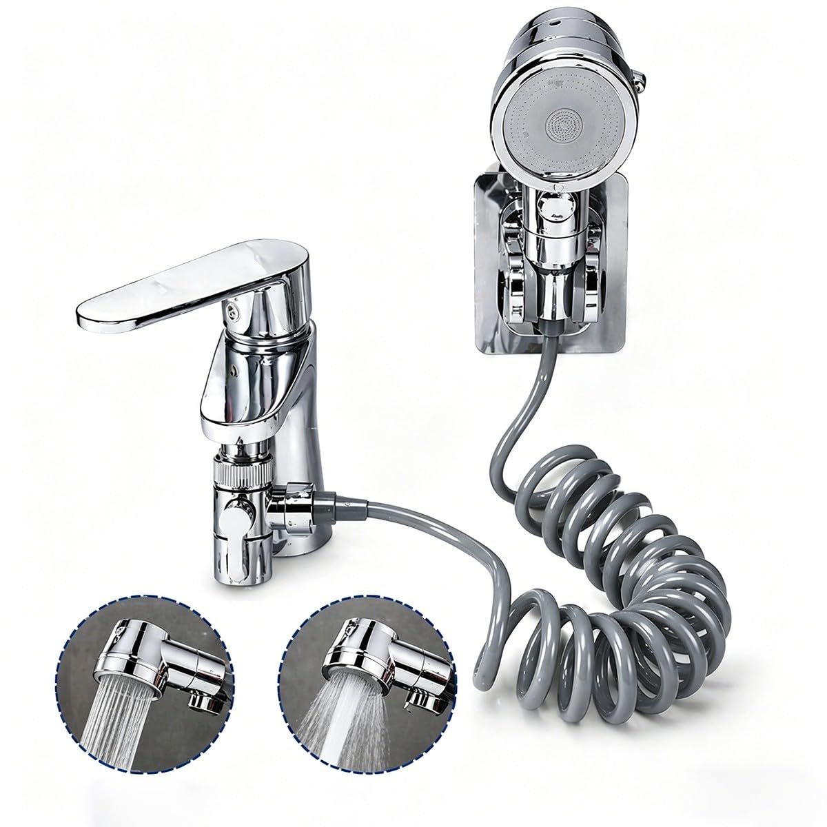 Extensor y Aireador de Grifo Universal - Rotación 720°, Anti-Salpicaduras, Multi-Modo, Filtro y Flexible, Ideal Cocina, Baño, Lavado de Cabello - Paquete de 2