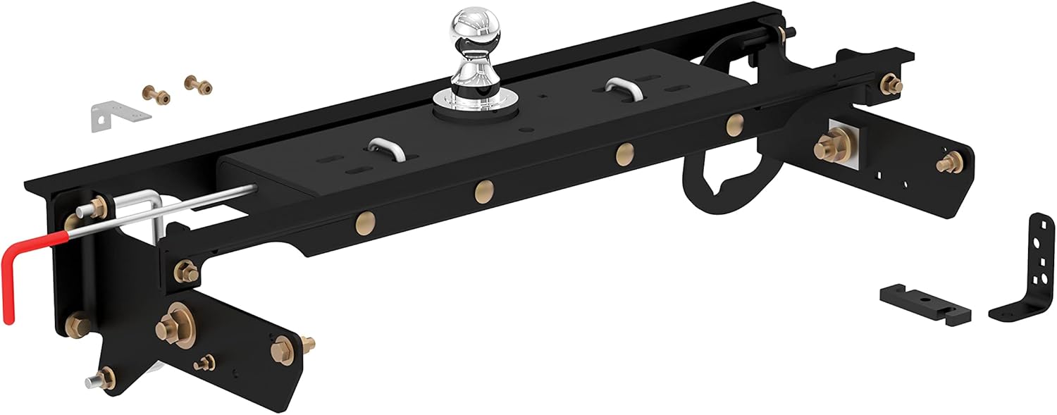 Double Lock Gooseneck Hitch Kit with Brackets, Compatible with Select F-250, F-350, F-450
