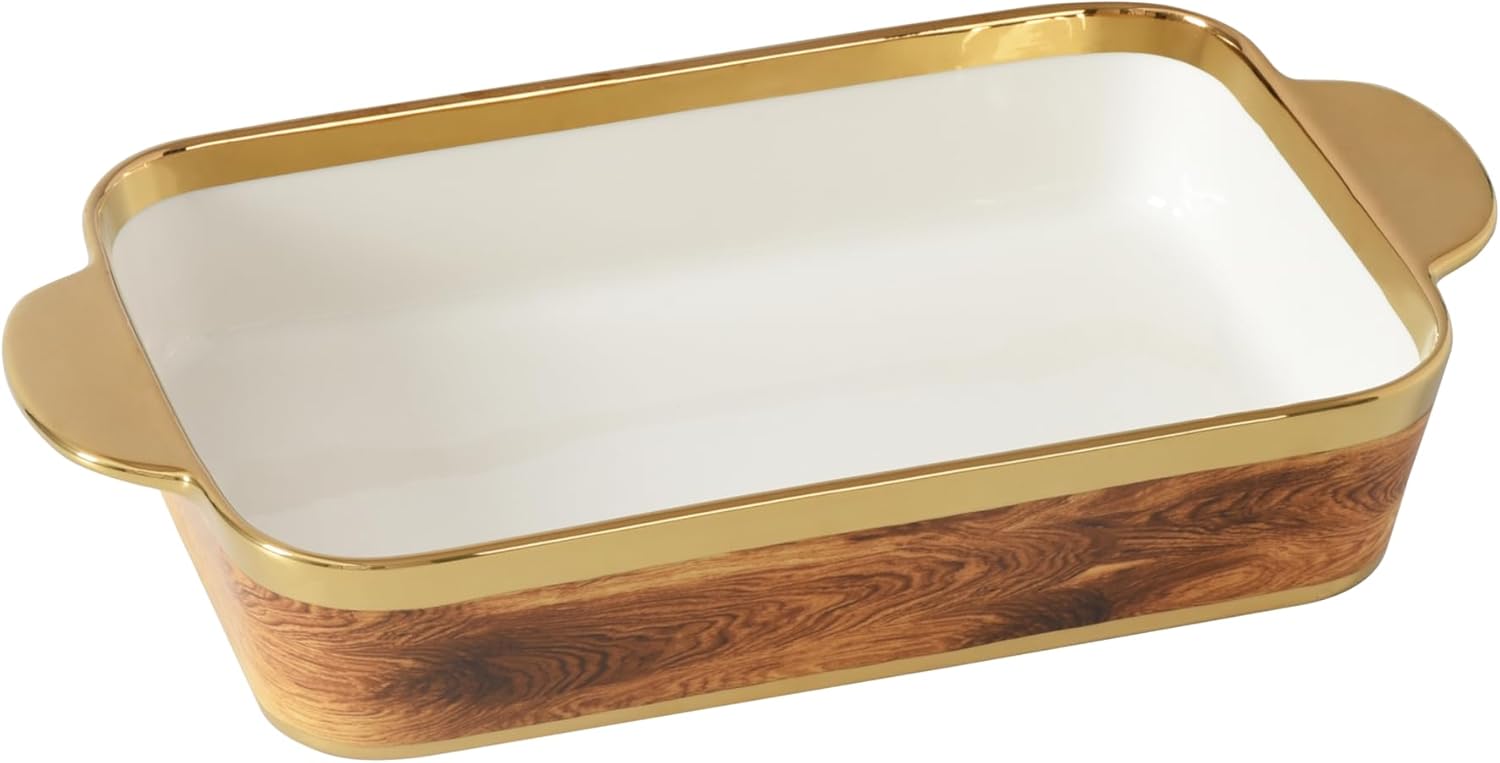 Pampa Bay Madera Rectangular Baking Dish, 13" x 9" x 2.5" tall, 3.5 qt Capacity