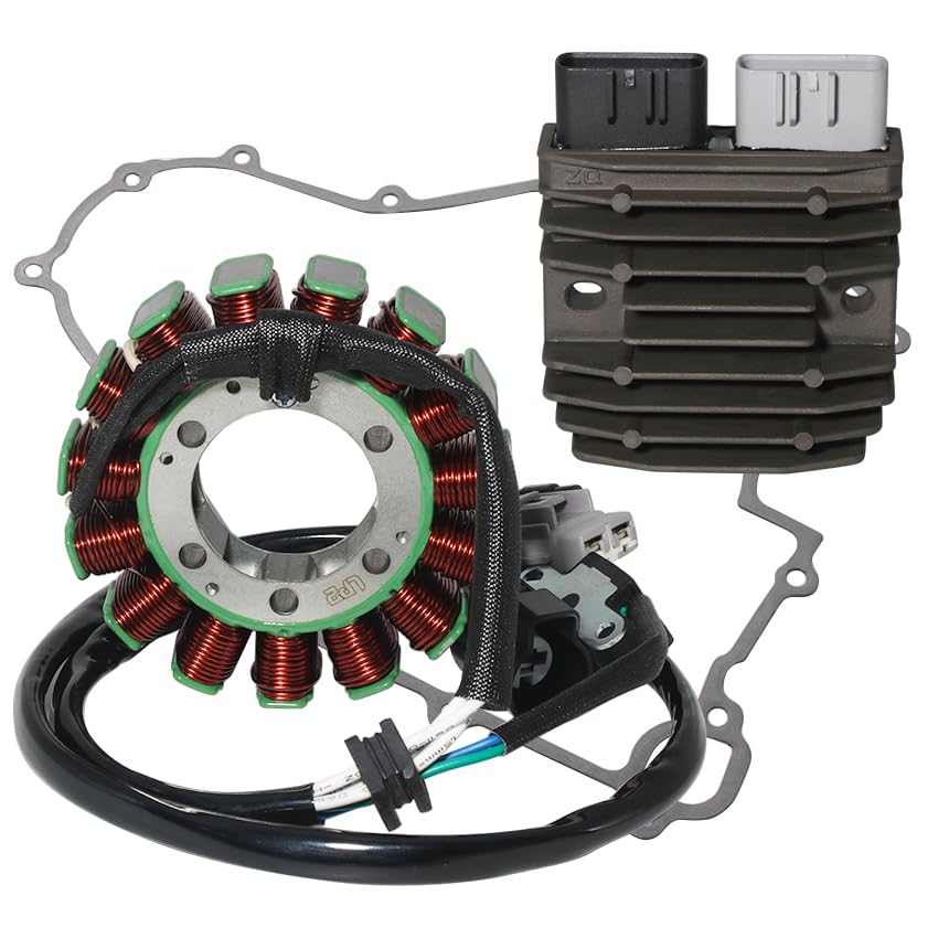 Stator Coil Rectifier Stator Gasket for Kawasaki KRF800 Teryx for Kawasaki KRT750 Teryx4 750 4X4, Stator Coil 21003-0166 21003-0167 Rectifier 21066-0771 21066-0758