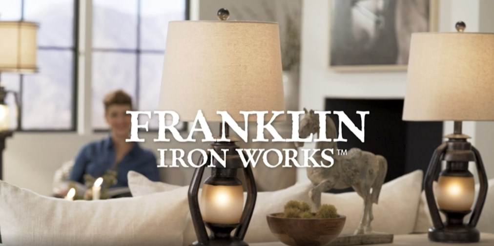 Franklin Iron Works Horace Rustic Farmhouse Table Lamps 25.25