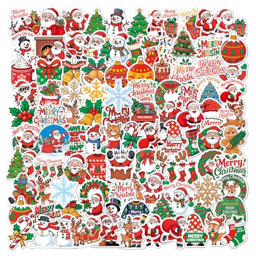 �N���X�}�X�X�e�b�J�[ 100���A���q�l�̋����̏ܕi�A�E�H�[�^�[�{�g���A�m�[�g�p�\�R���A�X�P�[�g�{�[�h�A�X�N���b�v�u�b�N�A�W���[�i�����O�m�[�g�A�ו��p�̖h���r�j�[���X�e�b�J�[ (�N���X�}�X)