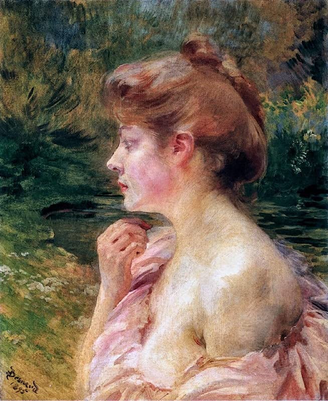Toile femme profil Paul pour une déco de salon zen 50x70