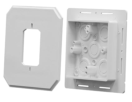Arlington Industries 8081F Siding Box Kit For Fixtures And Receptacles Cover With Flanges White 25-Pack 25 Pack Multi