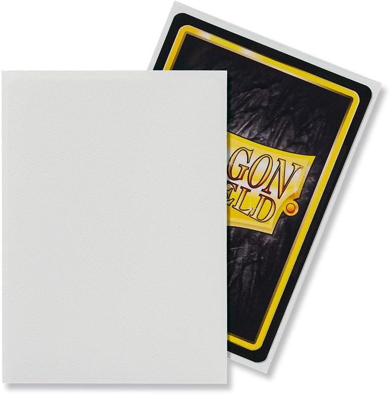 2 Packs Dragon Shield Matte White Standard Size 100 ct Card Sleeves Value Bundle! …