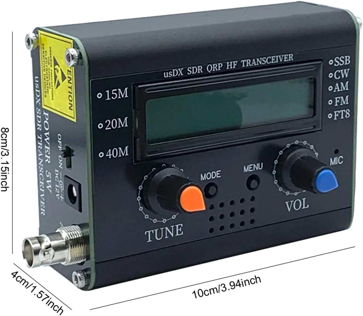 Putikeeg TR USDX transceiver 3-Band usdx Multimode QRP Assembled with case