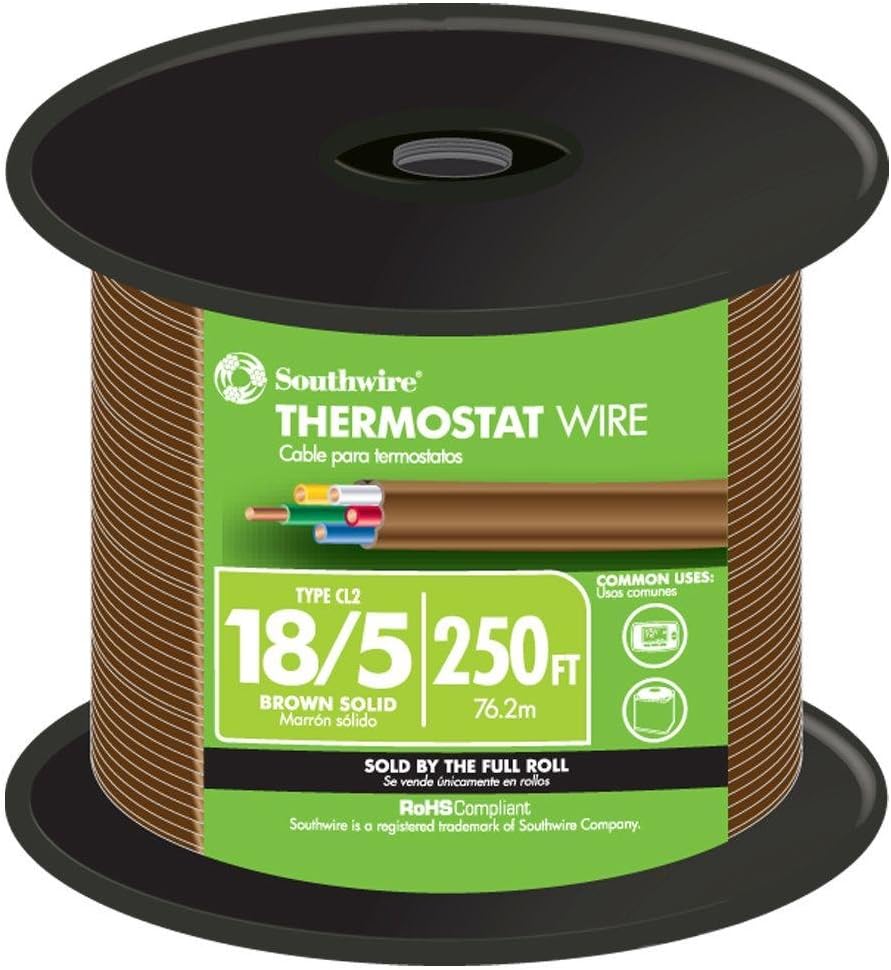 Southwire 64169644 Thermostat Wire, Brown