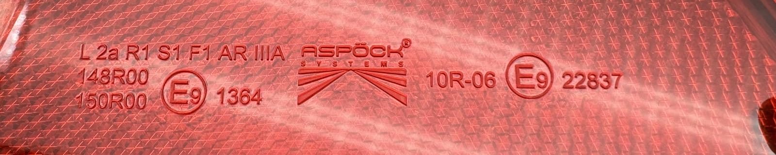 trailer parts4u Aspöck Multiled IV voll LED 5 polig Bajonett Rückleuchte Rücklicht Stoplicht Anhänger (Set)