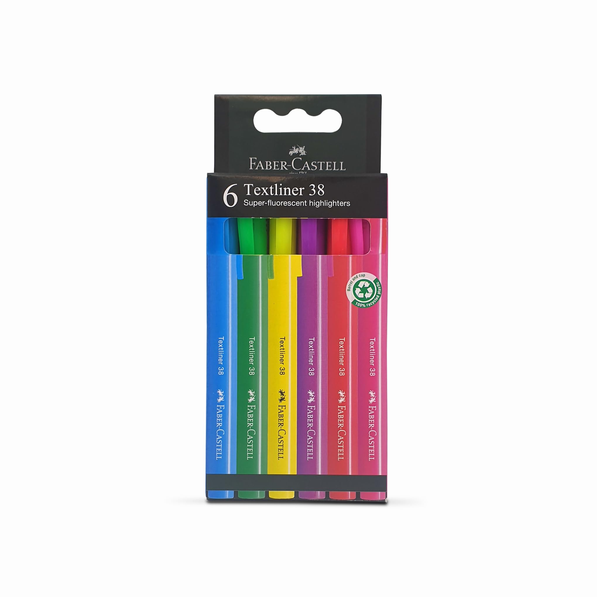 Faber-CastellTextliner 38 Highlighter 6-Pieces, Multicolor
