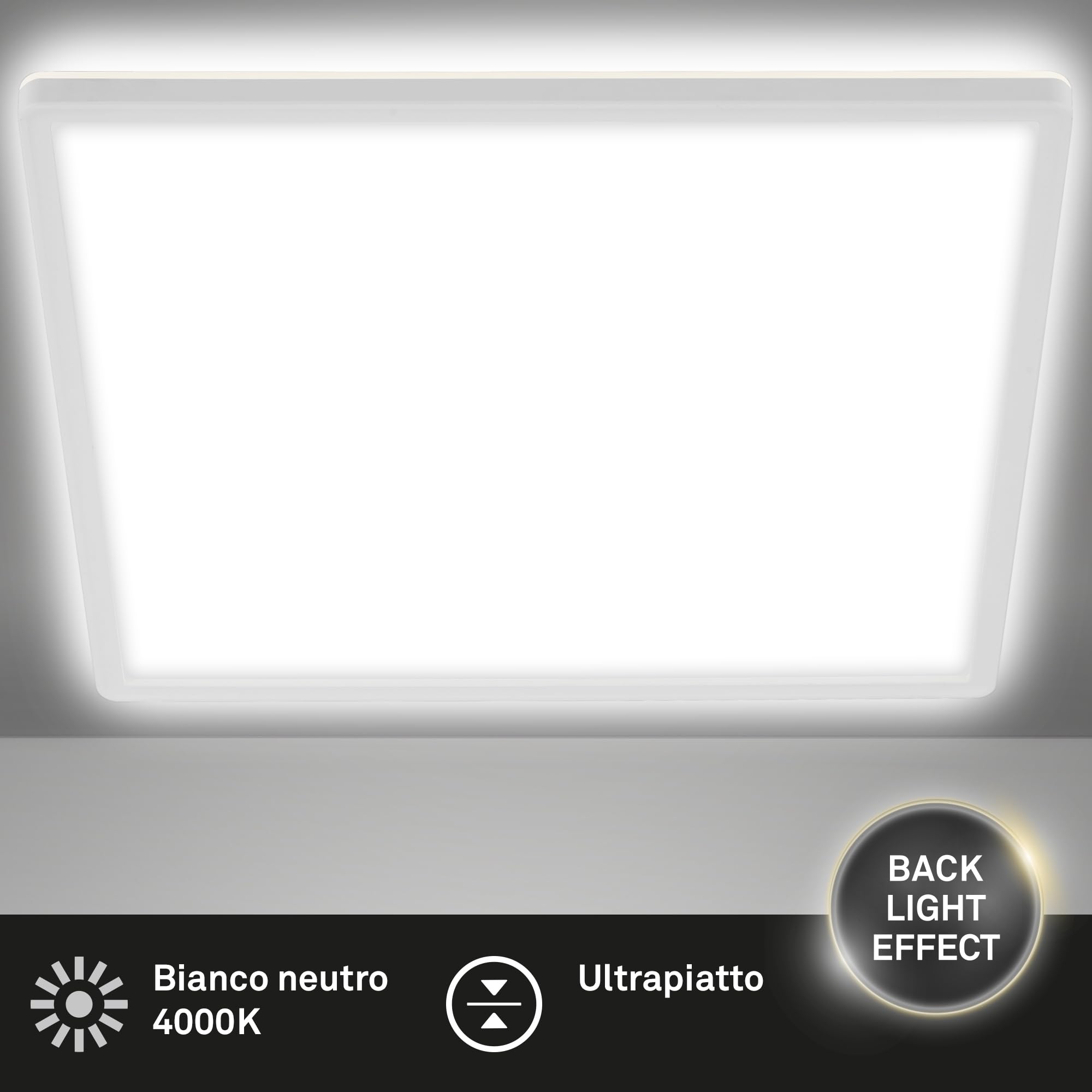 BRILONER - Plafoniera LED Soffitto, attacco GU10, max. 9 W, lampadario soggiorno, lampadario