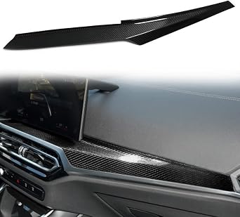 1pcs Car Interior Center Console Center Gauge Trim Black Real Carbon Fiber Trim for BMW 3 Series g20 g28 4 Series g22 g26 m3 g80 m4 g82 2023 2024 2025 car Accessories
