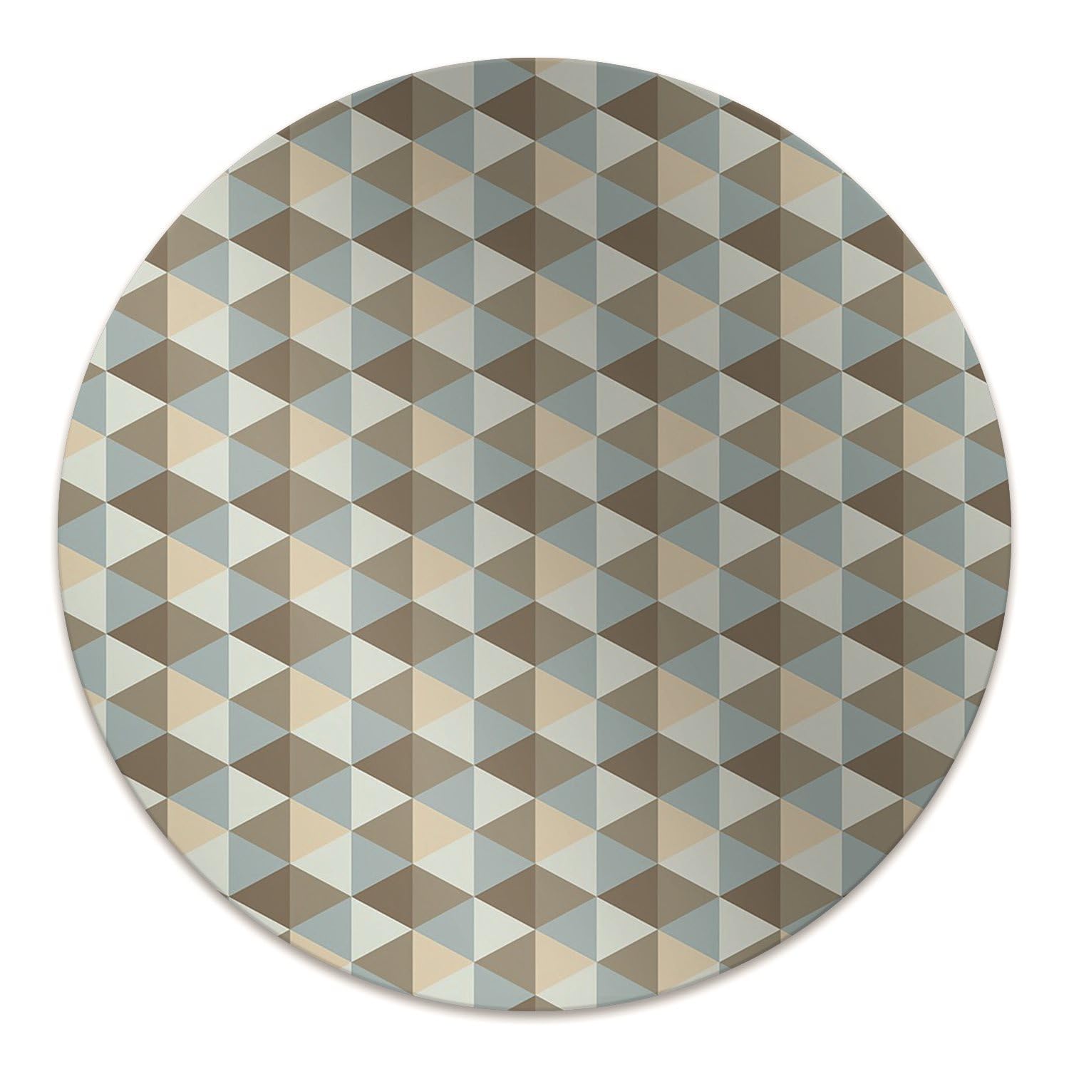 Tapis pour protection ø100 cm haut de gamme au design illusion rétro pour intérieur
