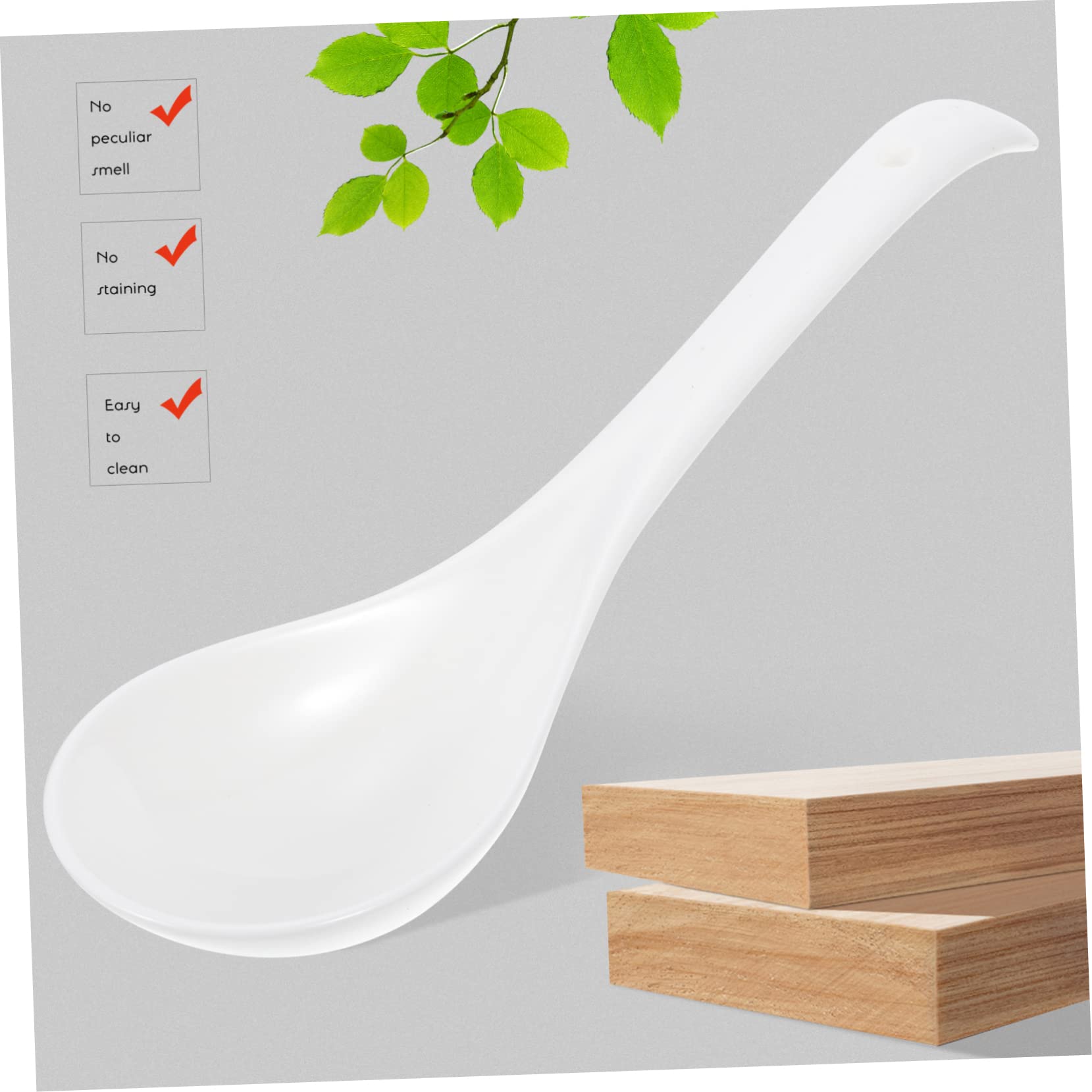 6pezzi Cucchiai Da Zuppa in Cucchiai Per Casa Accessori Da Cucina Forniture Da Cucina in Spessi Design Semplice e Resistente
