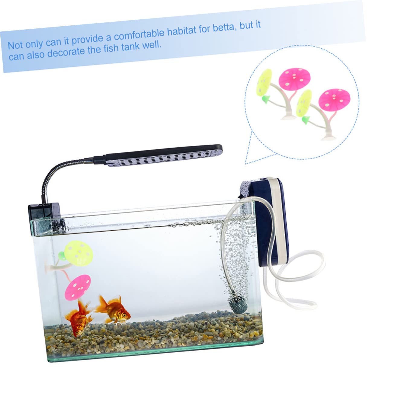 BESPORTBLE Plante Cachette 6 Pièces Lit De pour Aquarium Hamac Betta Feuille De Betta Au Betta Plante Au Hamac Feuille De Betta Fausse Plante Plantes Couche Double Gel De Silice Accessoires