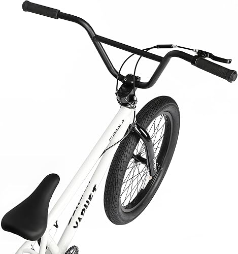 Vista 52 de Freestyle BMX Bike, 20 Inch Yaphet Bicycle for Teen Beginner and Adult Riders, Bike with Hi-Ten Steel Frame, Multiple Colors Negro