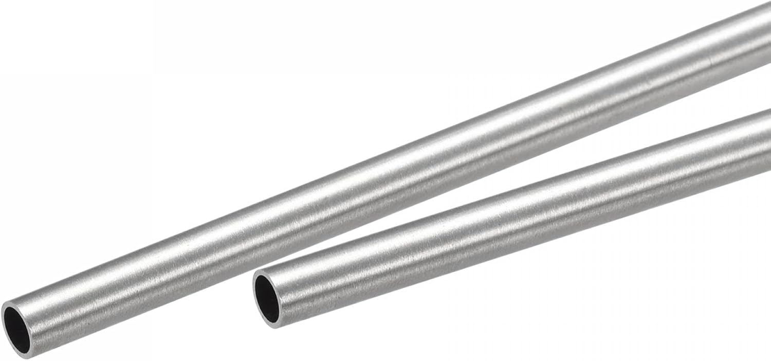 uxcell 316 Stainless Steel Tube, 4mm OD 0.5mm Wall Thickness 300mm Length Pipe 2 Pcs