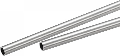 Miniatura 10 de uxcell Tubo de acero inoxidable 316, tubo de 0.315 in de diámetro exterior de 0.039 in de grosor de pared de 9.843 in de longitud, 2 unidades