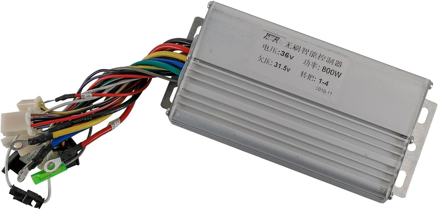 𝐁𝐫𝐮𝐬𝐡𝐥𝐞𝐬𝐬 𝐌𝐨𝐭𝐨𝐫 𝐂𝐨𝐧𝐭𝐫𝐨𝐥𝐥𝐞𝐫 36V 800W Aluminium Alloy E-Bike Brushless Motor Controller for Electric Bicycle Scooter