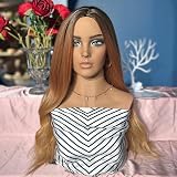 L7 MANNEQUIN Realistic Glam Half Body Mannequin Head ,Mannequin Head with Shoulders for Wigs Earrings Hats Display, cabeza e maniqui realista (DP 487 YH2)