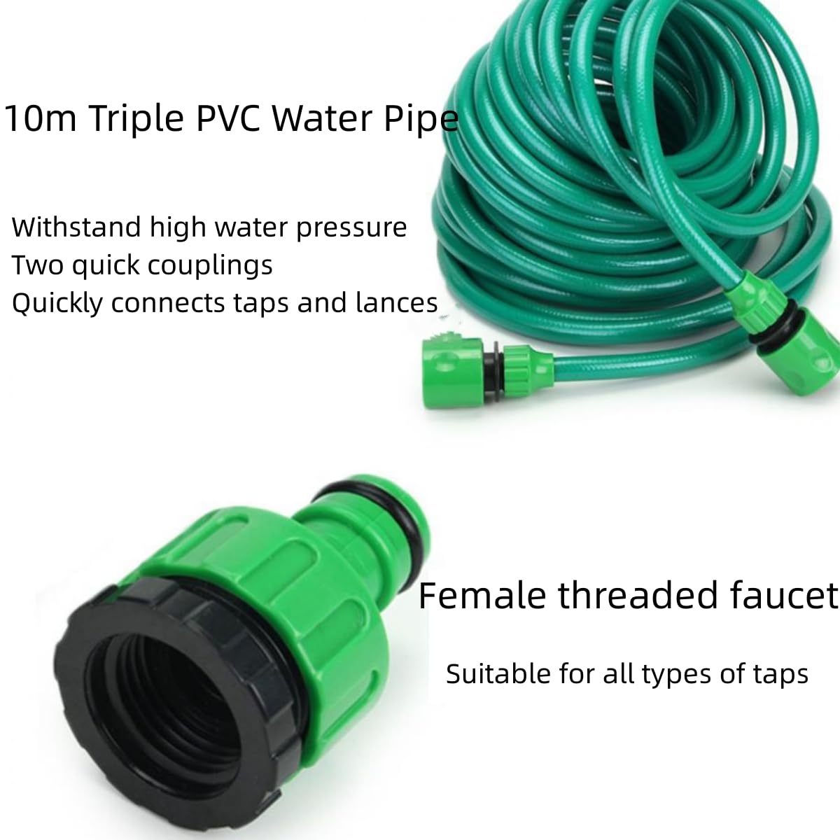 California Raccordo Portagomma Per Tubo Giardino Da 3/4 - 5/8 - 1/2 - Foto 8