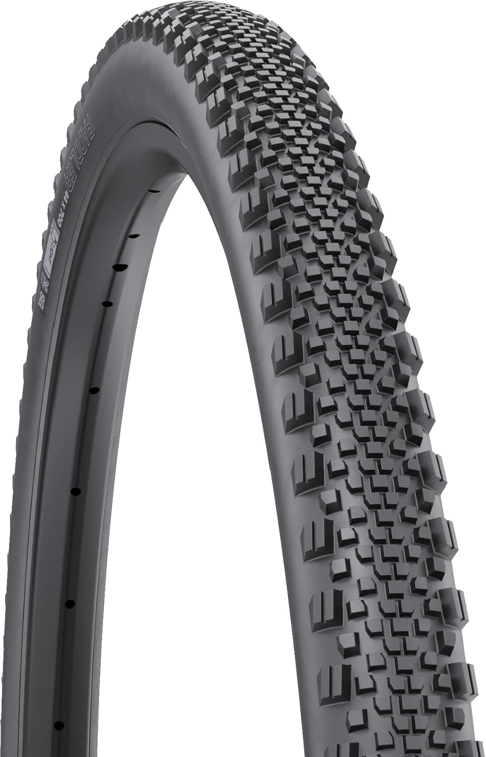 WTB Raddler Gravel Bike Tire (700 x 44) Tubeless Folding, Light Fast Rolling (SG2 Puncture Protection, Black)
