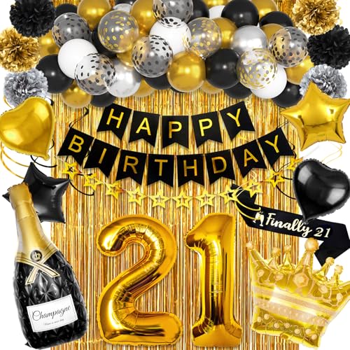 Ouddy Life 21st birthday decorations image