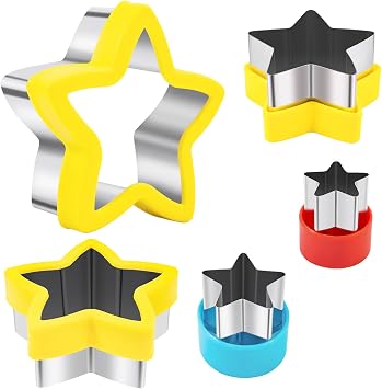 Nifogo Star Cookie Cutters 5 Pcs
