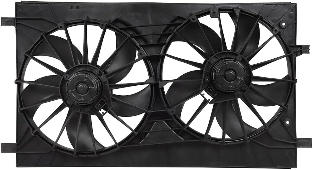 SCITOO 621570 Electric Radiator Condenser Engine Dual Cooling Fan Fit for 2011-2014 for Chrysler 200 2007-2010 for Chrysler for Sebring 2008-2014 for Dodge for Avenger 2007-2012 for Dodge for Caliber