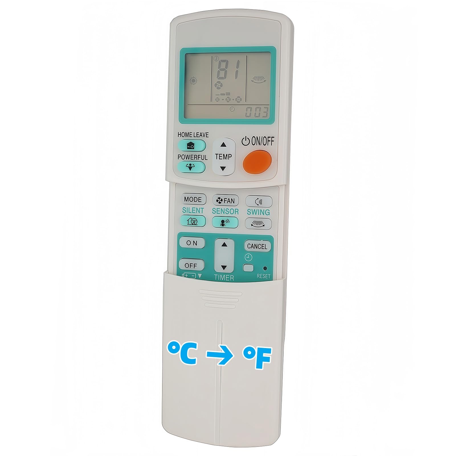 Télécommande AC pour climatiseur Daikin ARC433A1 ARC433A46 Celsius Fahrenheit - 8